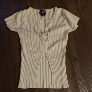 Ribbed Short Sleeve Crop Top size women’s medium